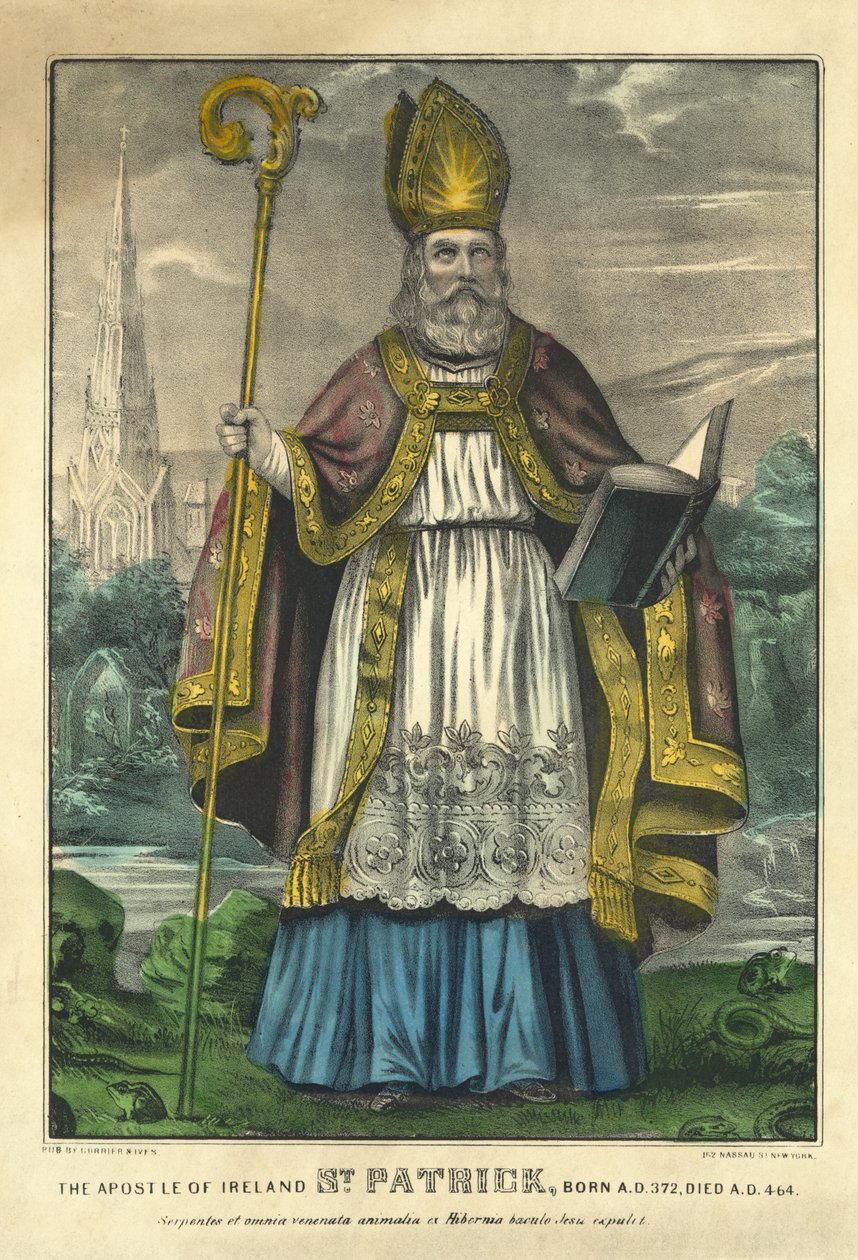 圣帕特里克，酒吧。 Currier＆Ives，c.1860（手工彩色雕刻） 作者 美国学校