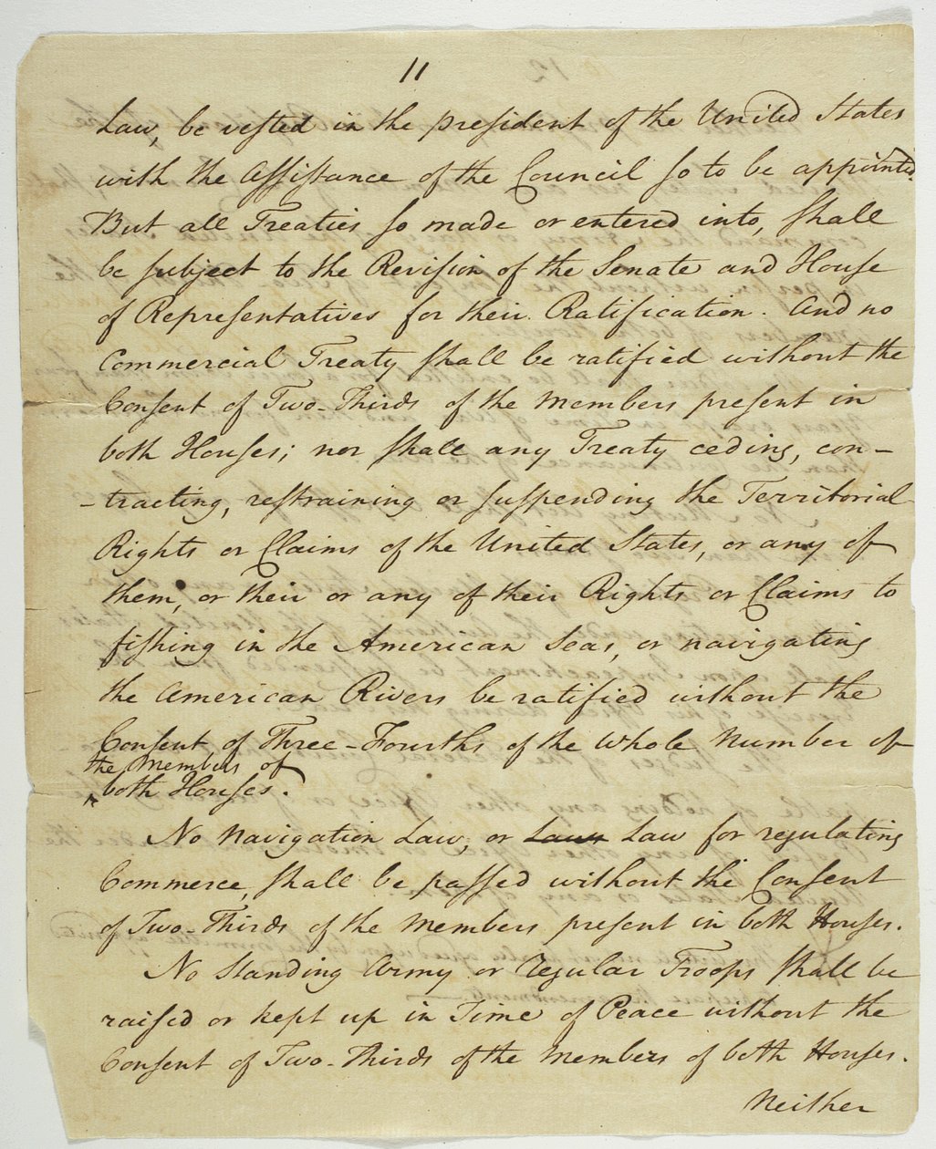 人权法案，1789年在联邦大厅签署的副本（纸上墨水） 作者 美国学校