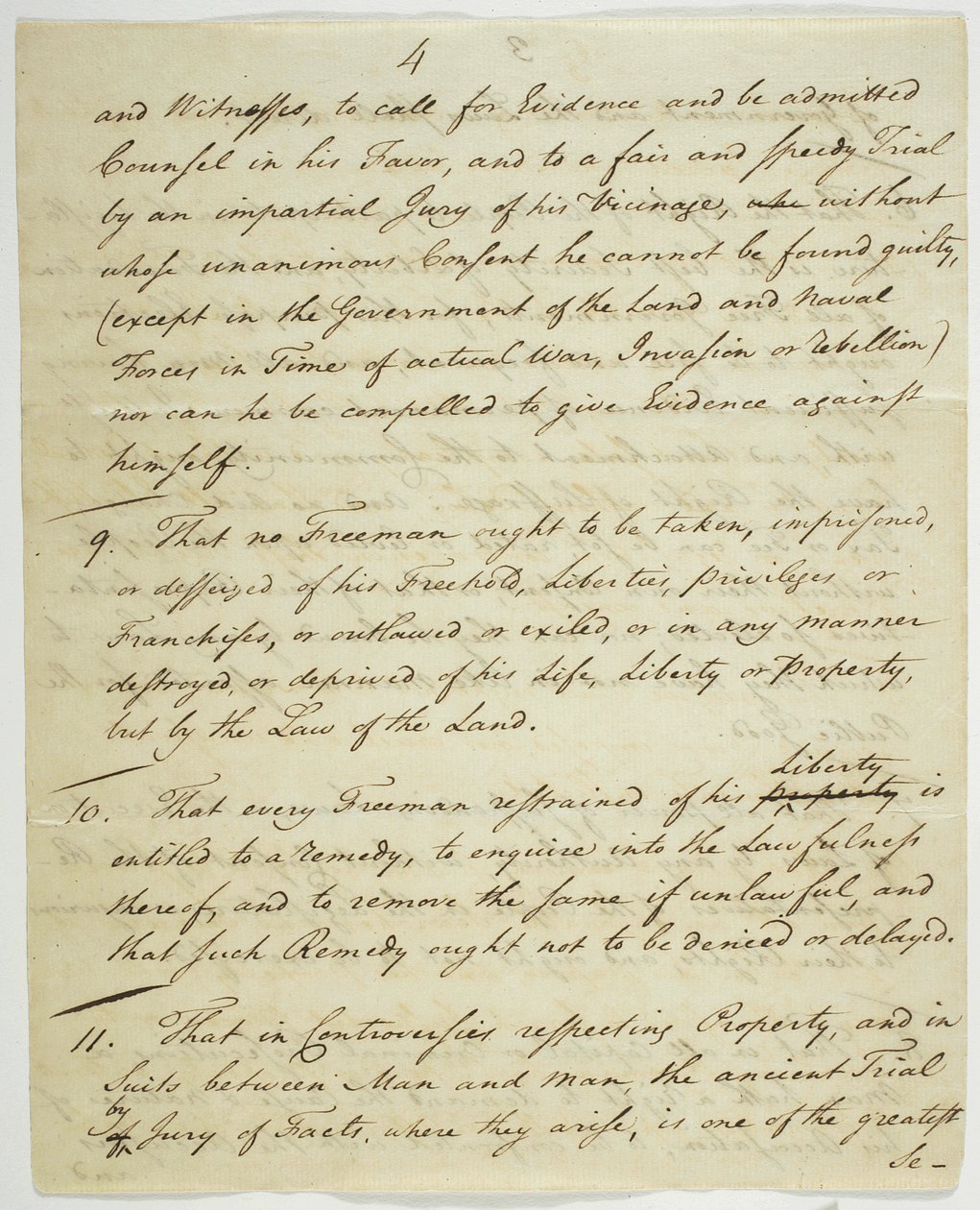 人权法案，1789年在联邦大厅签署的副本（纸上墨水） 作者 美国学校