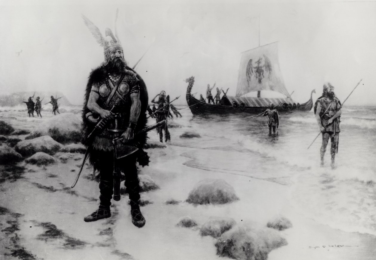 Leif Eriksson的美国发现（fl.1000） 作者 美国学校