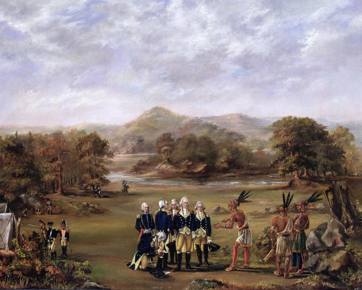格林维尔条约于1795年8月3日，1805年 作者 美国学校
