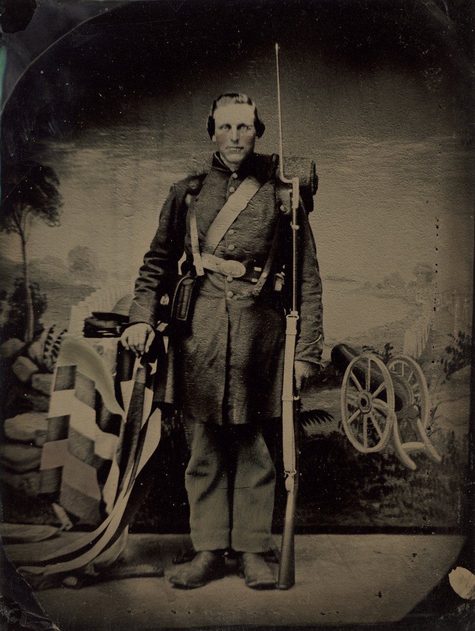一个内战士兵的肖像》（Portrait of a Civil War Soldier 作者 美国 19 世纪