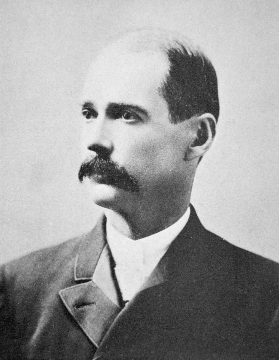 约翰-H-贝汉（1845-1912）（黑白照片）。 作者 美国美国人