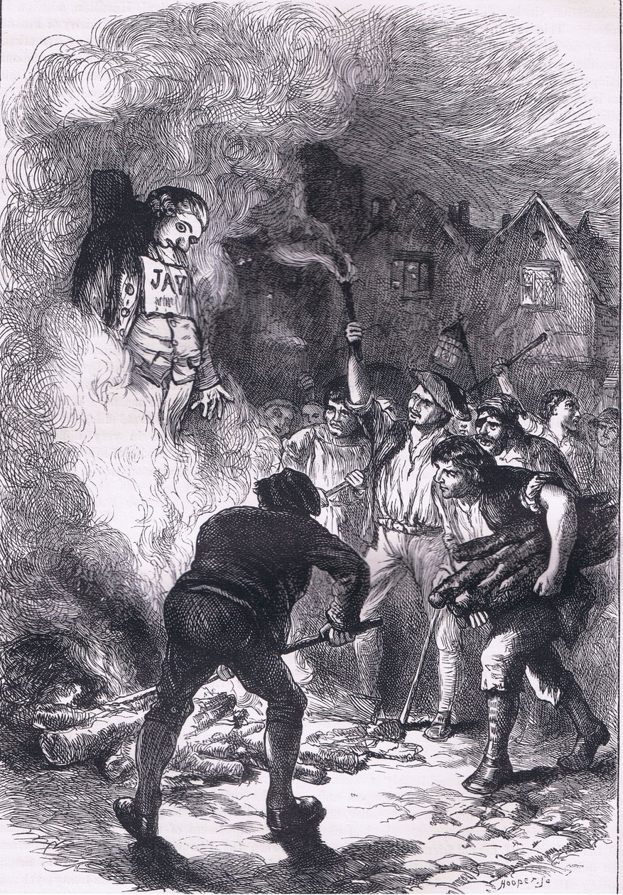 燃烧周杰伦的肖像，插图来自卡塞尔斯美国历史，由Cassell，Petter＆Galpin出版，c.1900 作者 美国英语学校
