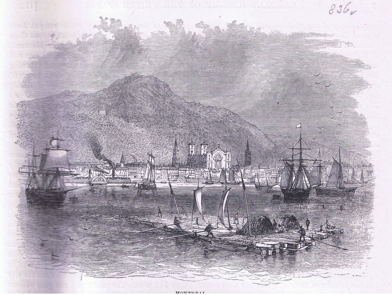 蒙特利尔，插图来自《卡塞尔美国史》，由Cassell, Petter & Galpin出版，约1900年（石印）。 作者 美国英语学校