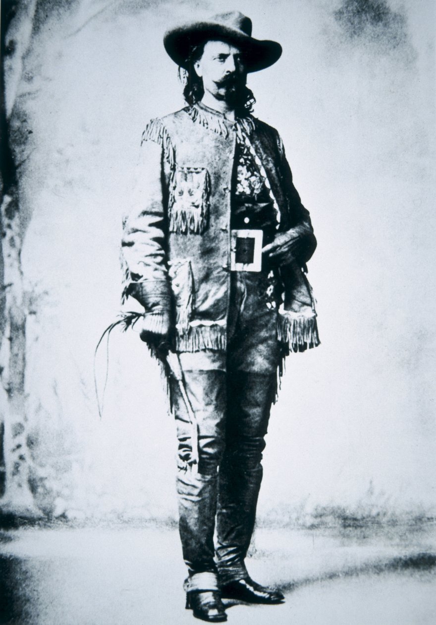 布法罗比尔科迪 (1846-1917)（黑白照片） 作者 美国摄影师