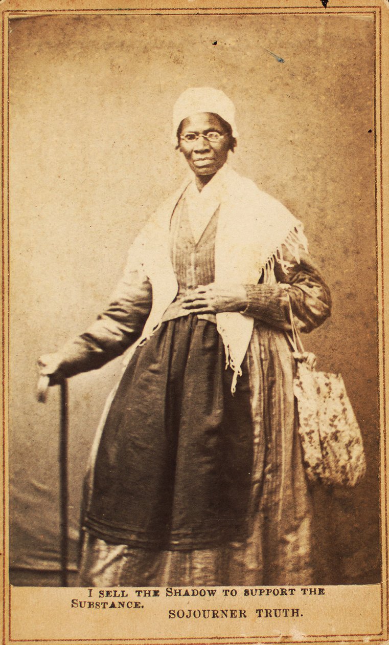 1864年Sojourner真相的名片 作者 美国摄影师