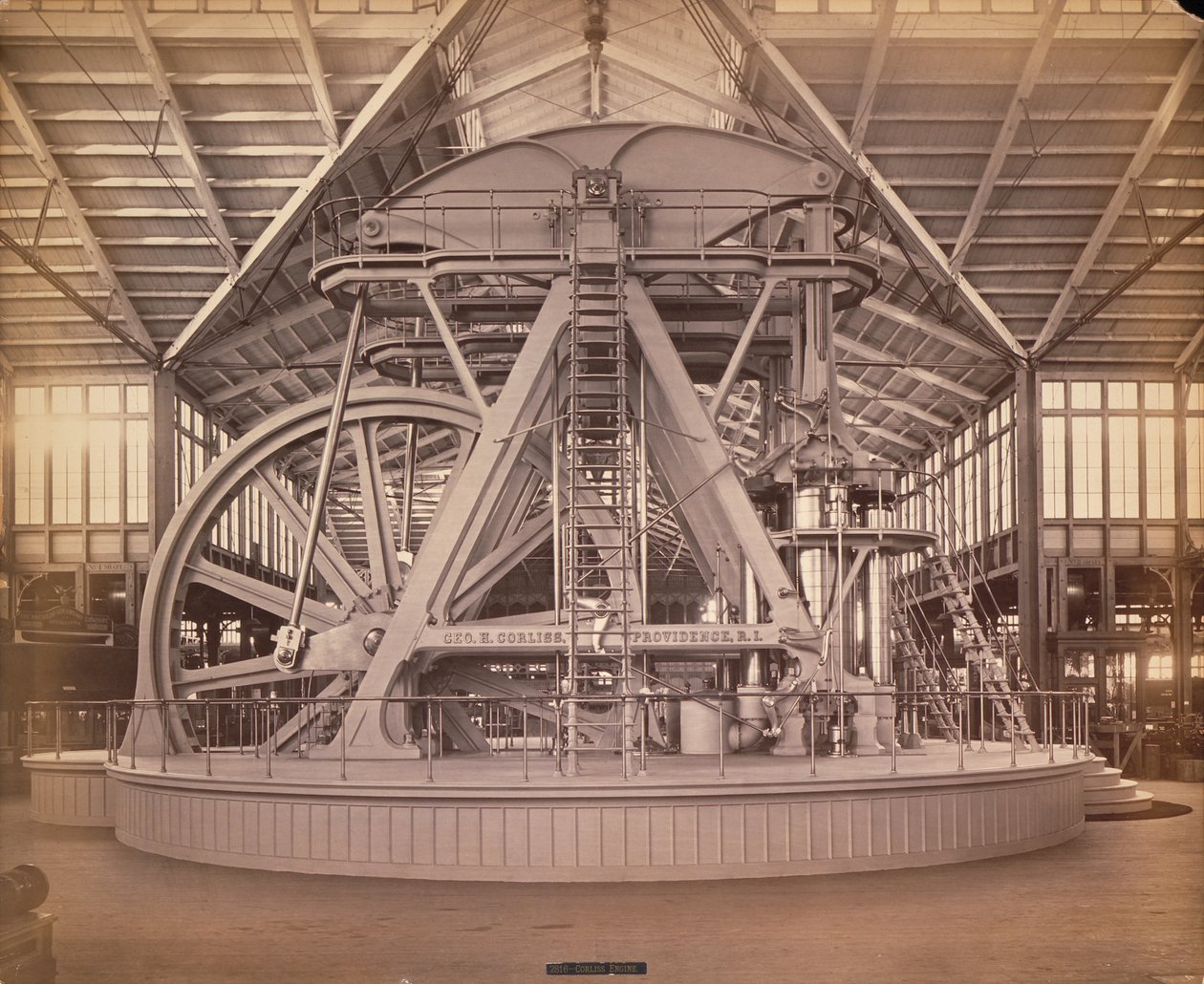 Corliss Engine，Centennial International Exhibition，Philadelphia，1876（albumen print） 作者 美国摄影师