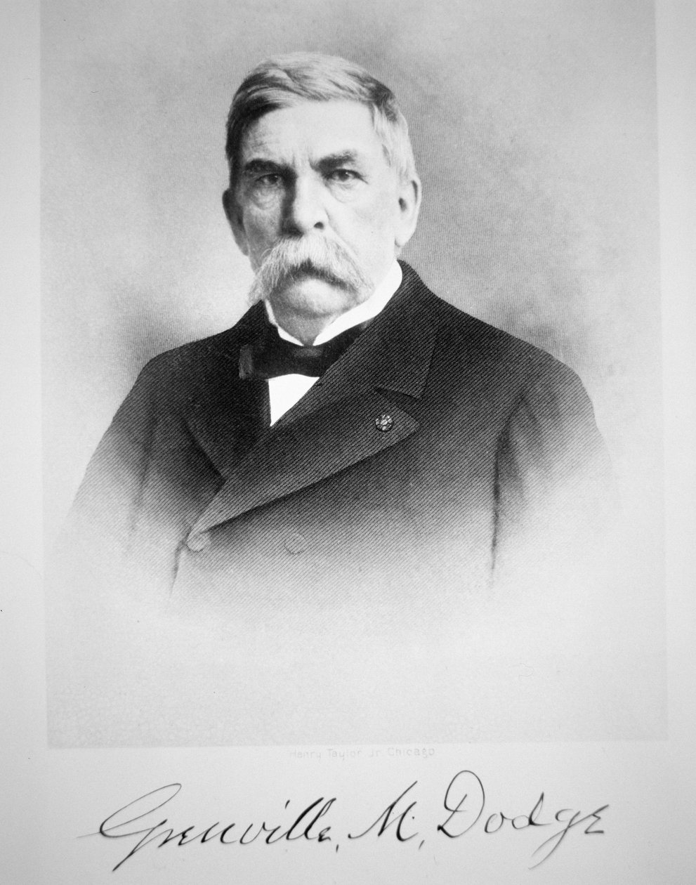 Grenville M. Dodge (1831-1916)（黑白照片） 作者 美国摄影师
