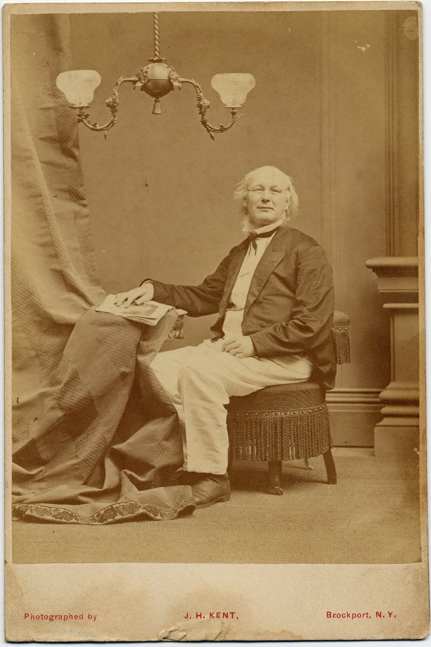 Horace Greeley（1811-72），美国政治和报纸编辑，JH Kent摄影，纽约布罗克波特（蛋白照片） 作者 美国摄影师