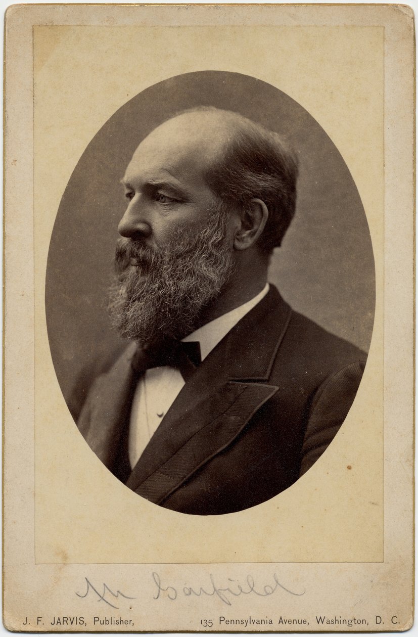 James Abram Garfield（1831-81），美利坚合众国第20任总统，摄影：JF Jarvis，华盛顿特区（蛋白照片） 作者 美国摄影师