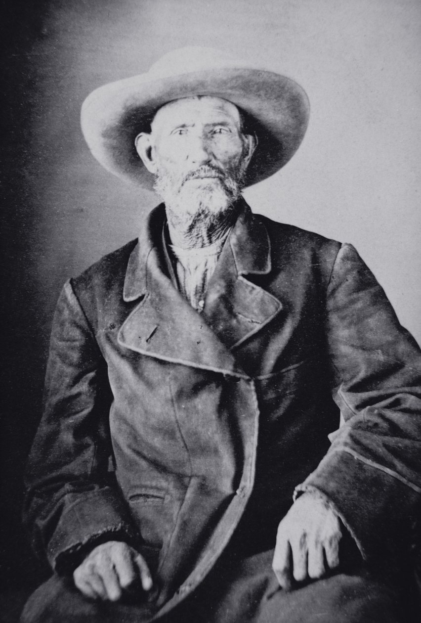 Jim Bridger (1804-81)（黑白照片） 作者 美国摄影师