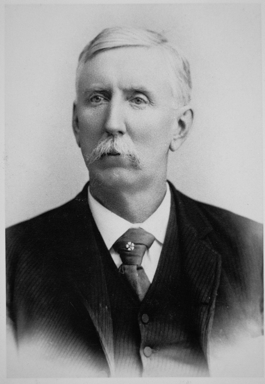 约瑟夫-麦考伊（1837-1915）（黑白照片）。 作者 美国摄影师