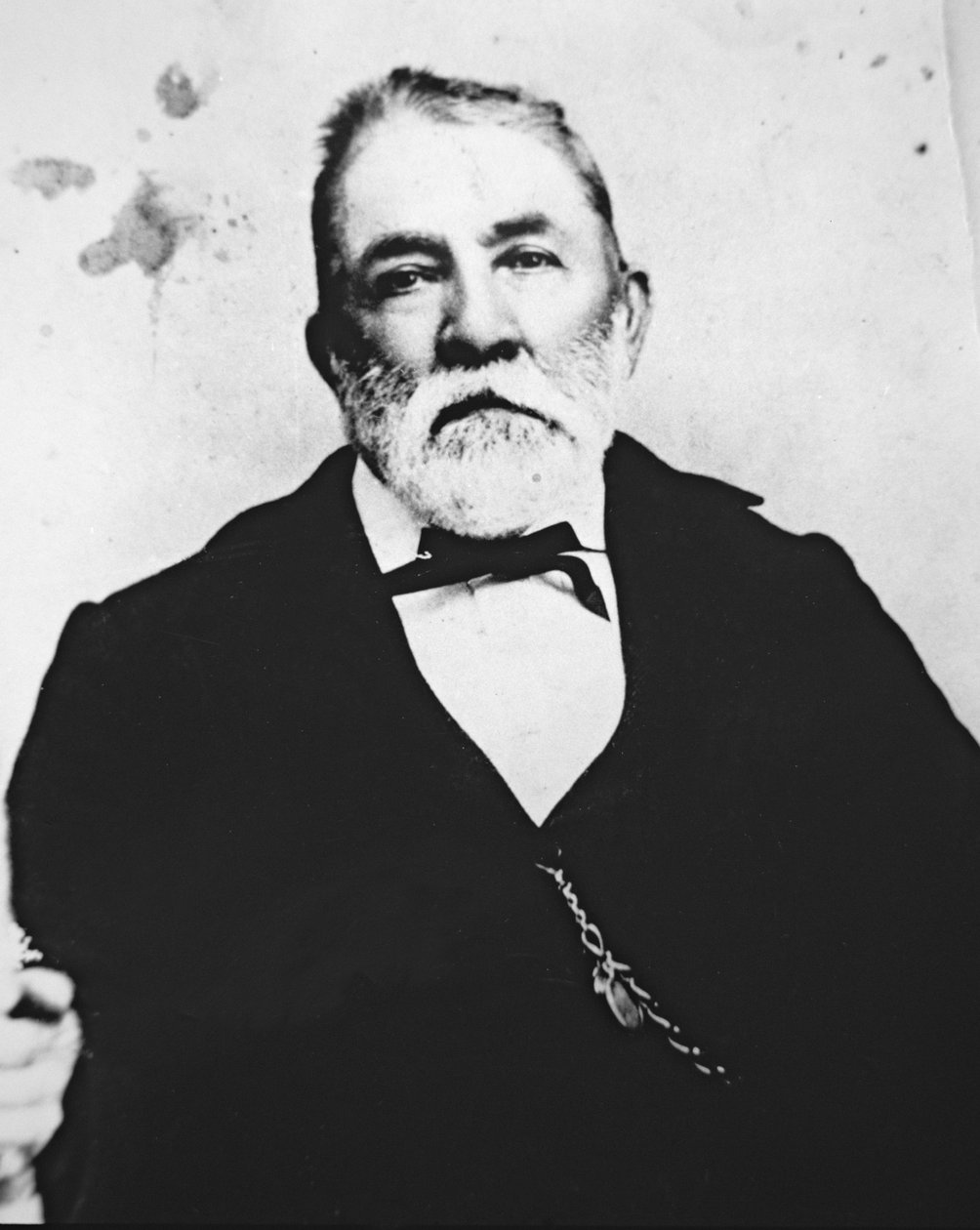 罗伊-宾法官（1825-1903）（黑白照片）。 作者 美国摄影师
