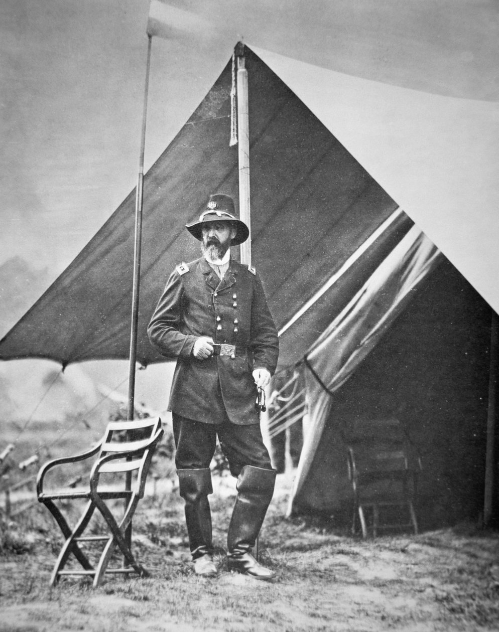 乔治-米德少将（1815-72）（黑白照片）。 作者 美国摄影师