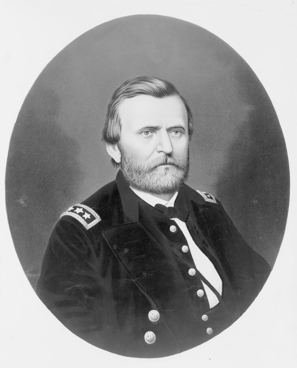Ulysses S. Grant少将，c.1866（chromolithograph） 作者 美国摄影师