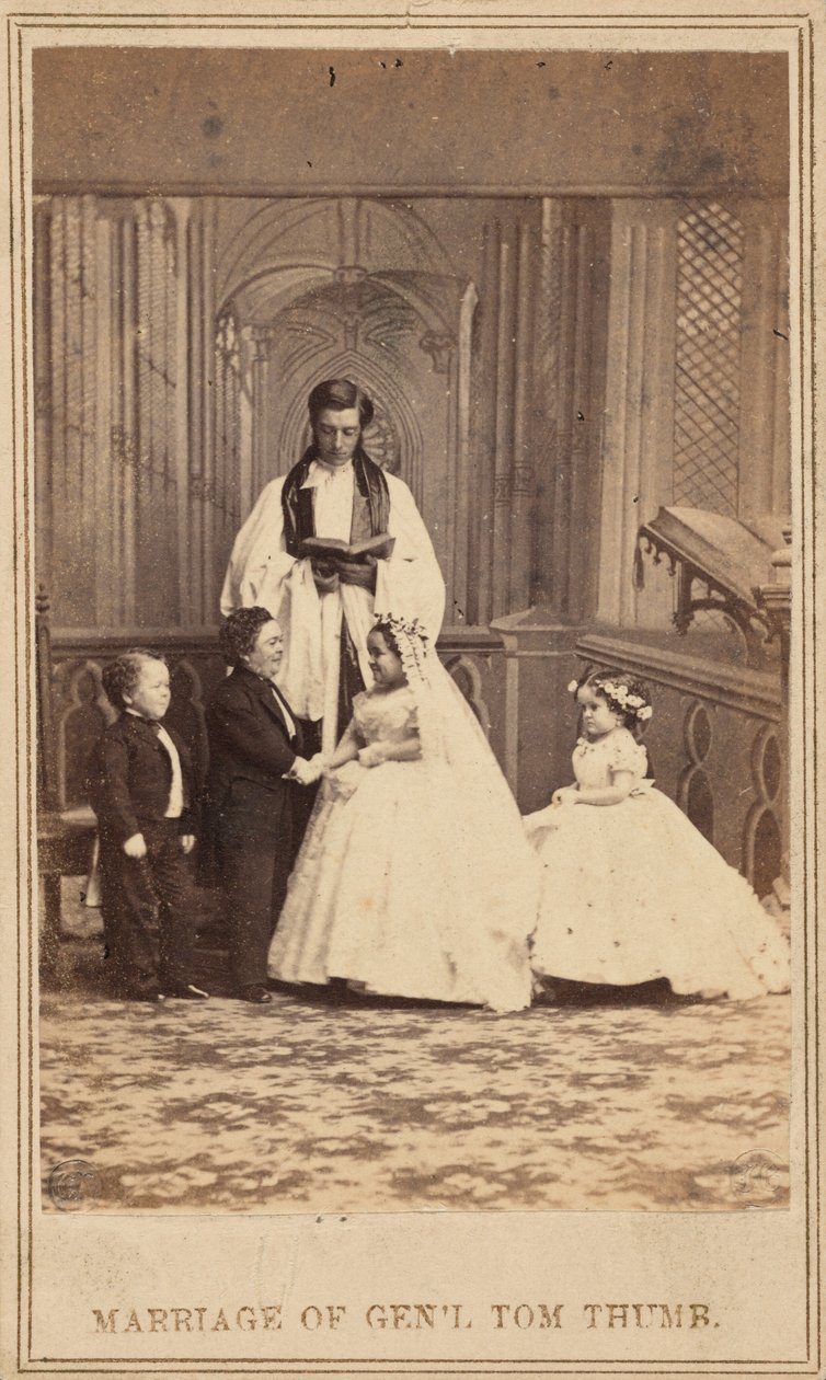 汤姆-大拇指将军的婚礼，1863 年（照片） 作者 美国摄影师
