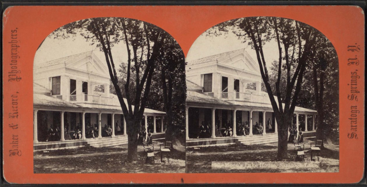 Moon&39;s Lake House，纽约州萨拉托加湖，约1869-80年 作者 美国摄影师
