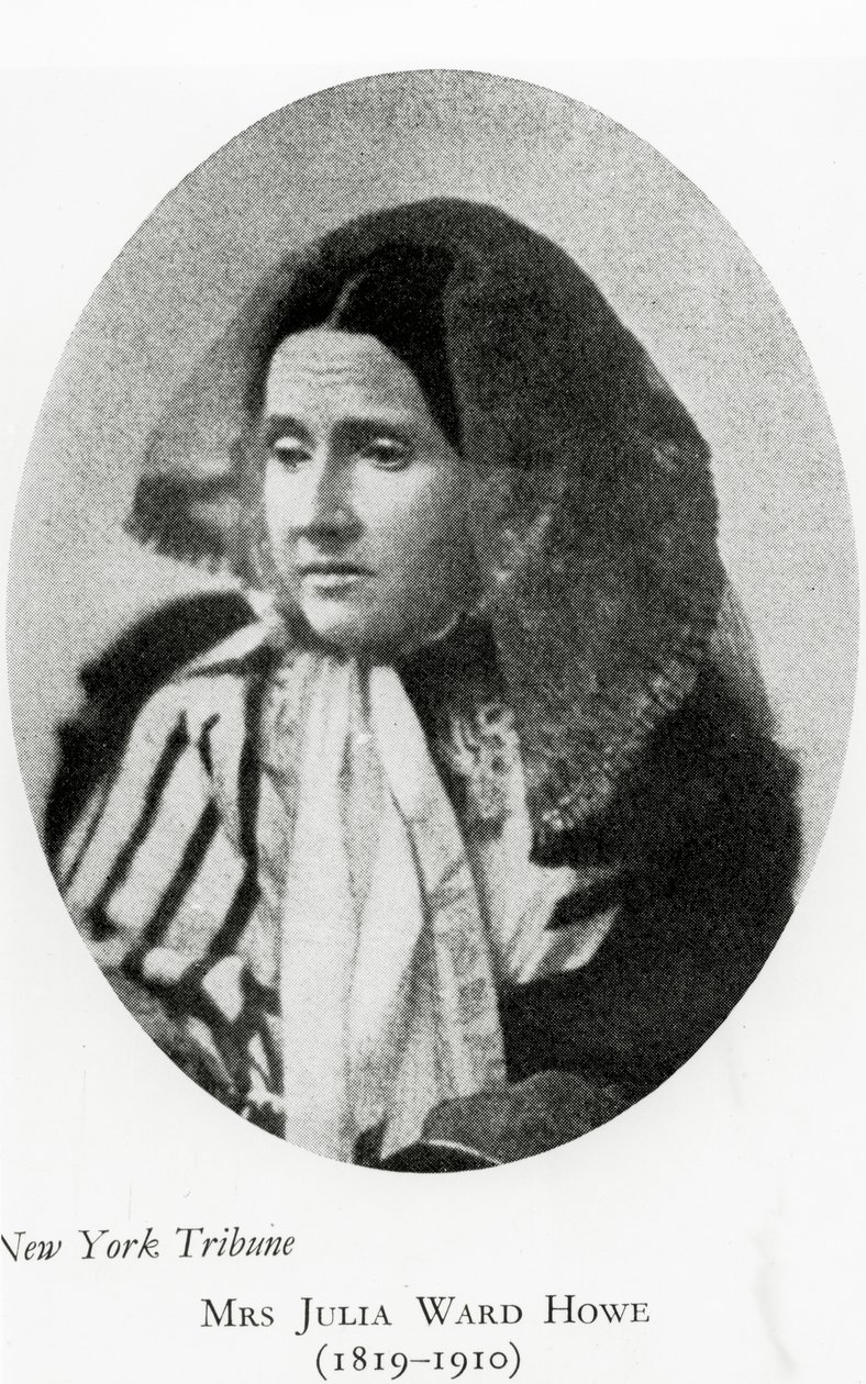 朱莉娅沃德豪夫人，1860年代 作者 美国摄影师