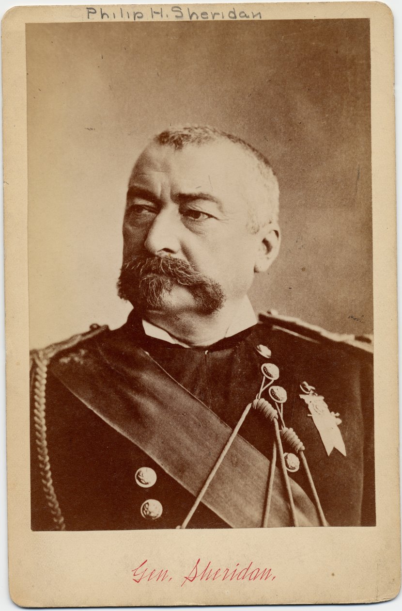 菲利普亨利谢里丹（1831-88），联合军将军（蛋白照片） 作者 美国摄影师