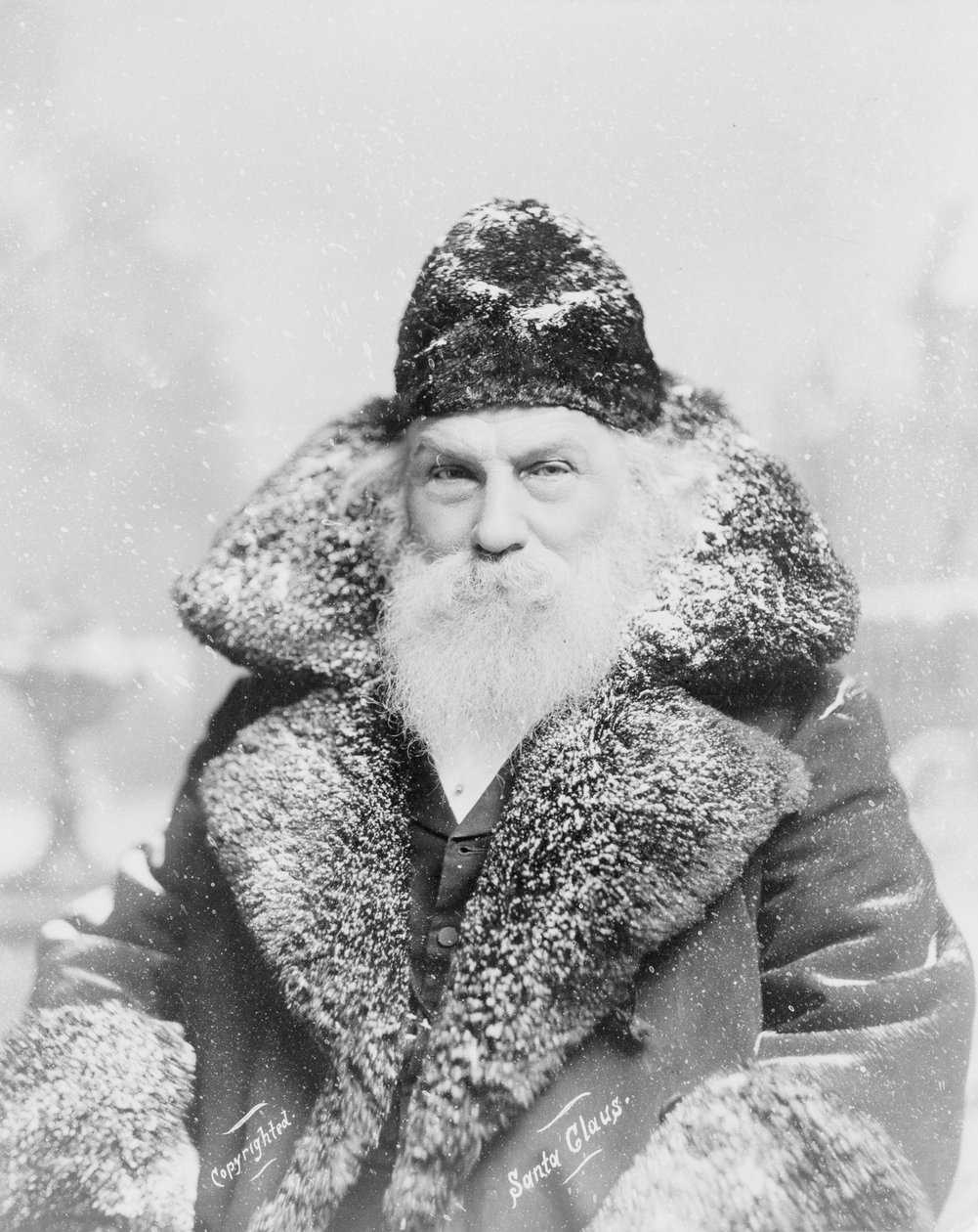 Real-Life Santa Claus, c.1895 (silver print) 作者 美国摄影师