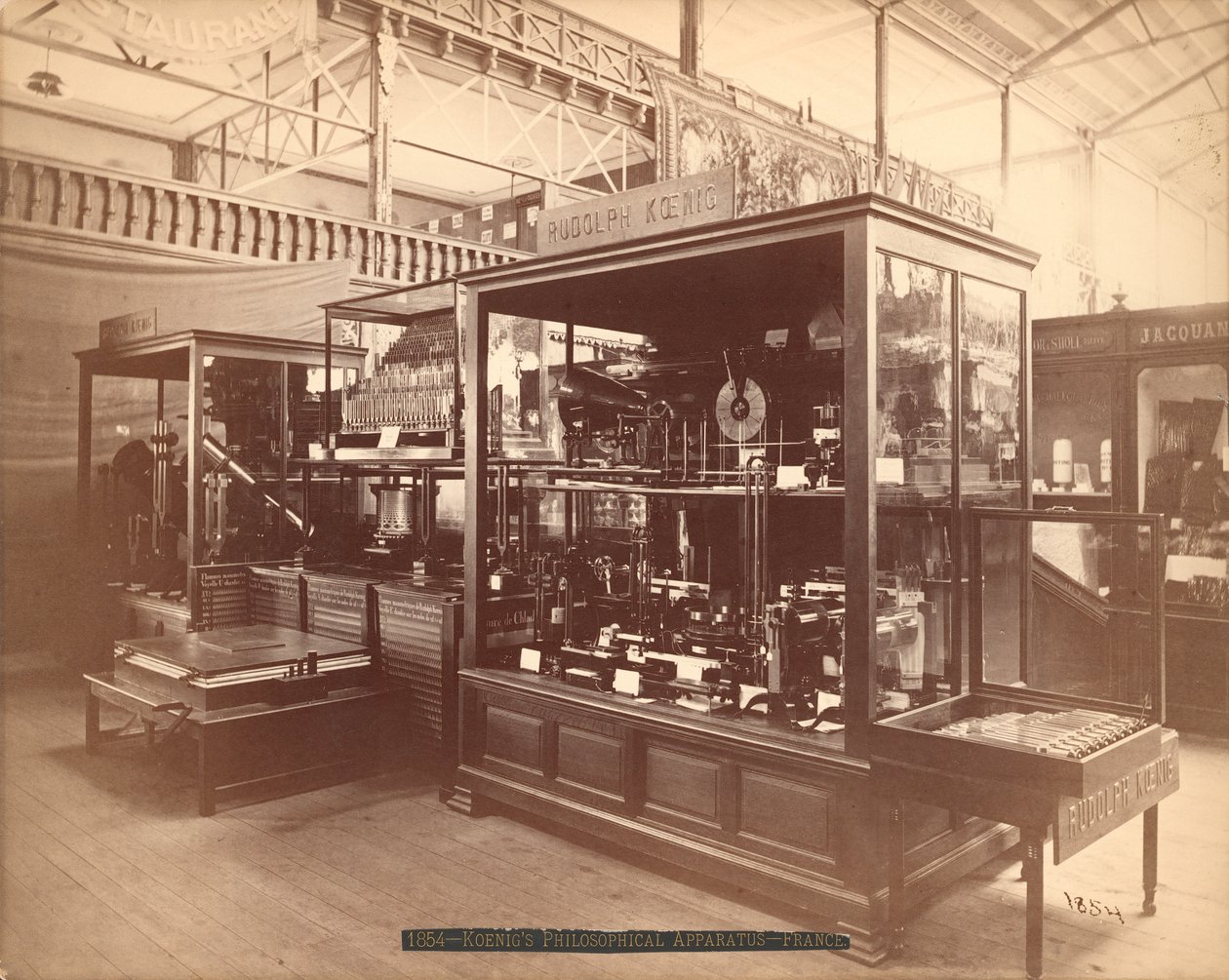 Rudolph Koenigs展览，哲学仪器，主要展览，百年国际展览，费城，1876年（银蛋白印刷品） 作者 美国摄影师
