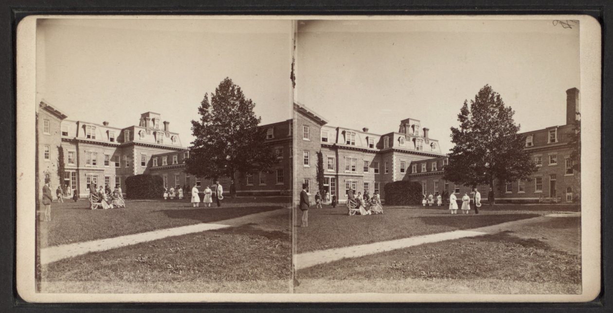 Stereoscopic views of the Oneida Community, c.1870 (b/w photo) 作者 美国摄影师