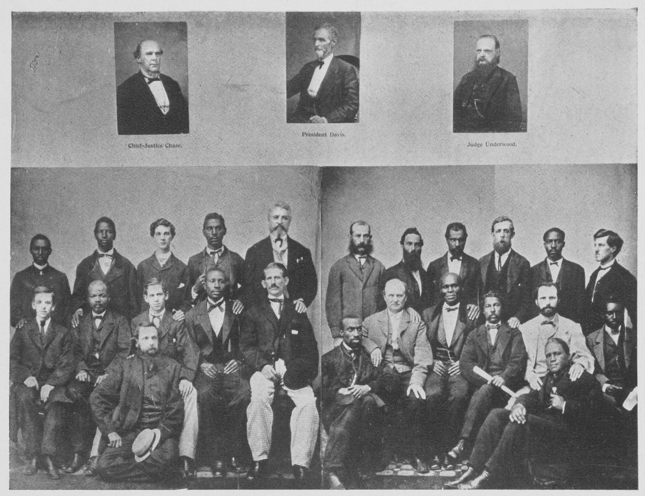 The Petit Jury impaneled to try President Jefferson Davies (b/w photo) 作者 美国摄影师