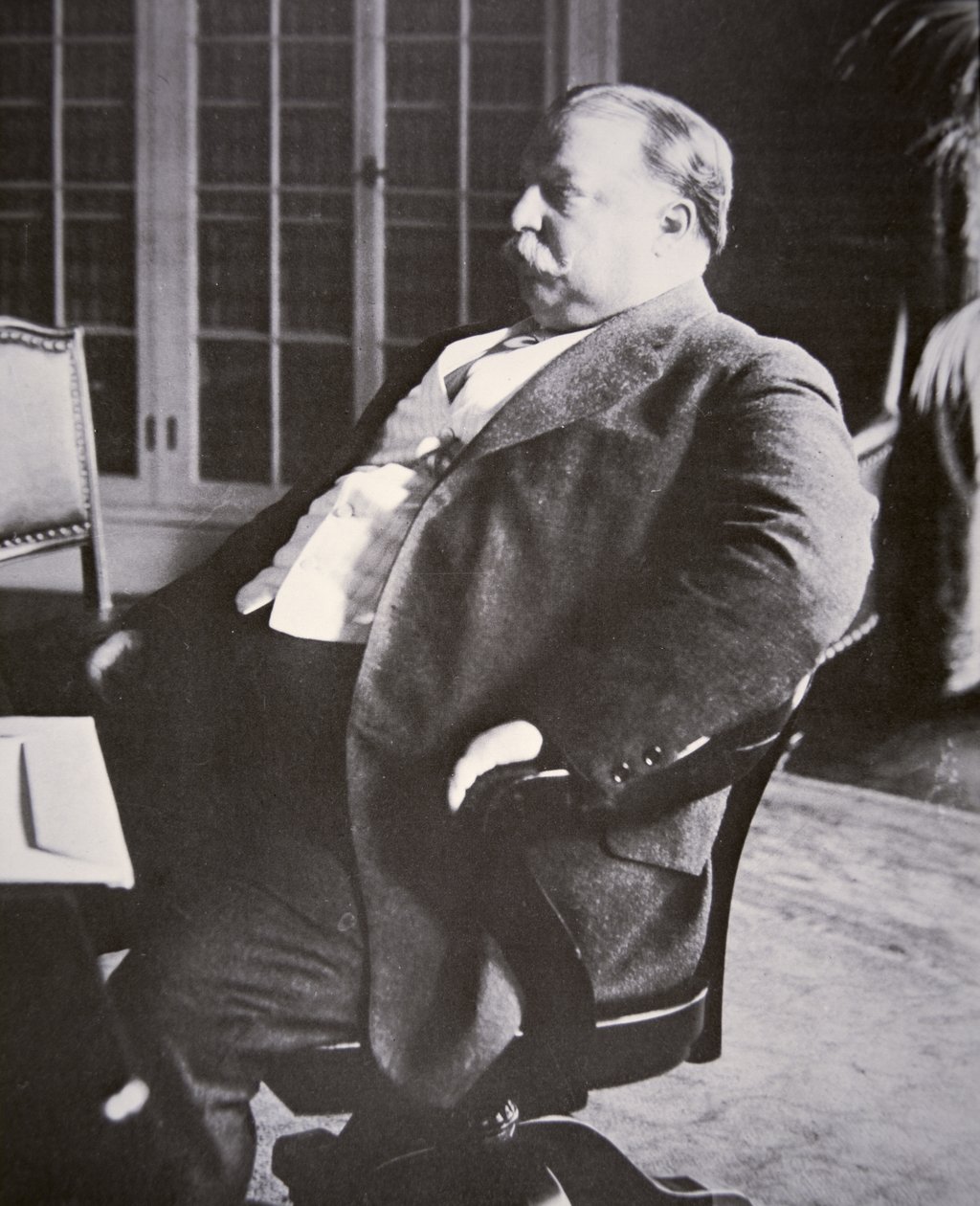 威廉-H-塔夫脱（1857-1930）（黑白照片）。 作者 美国摄影师