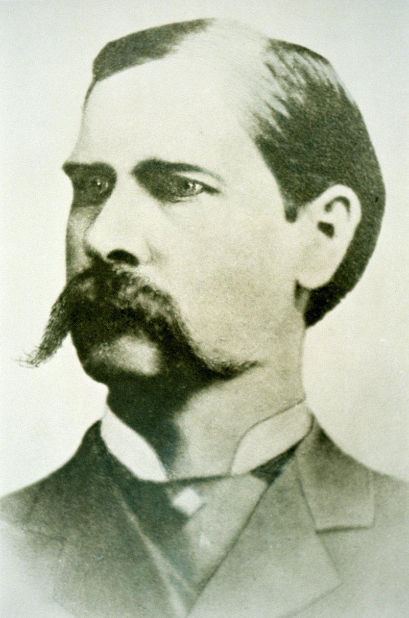 怀特-厄普（1848-1929）约1886年（黑白照片）。 作者 美国摄影师