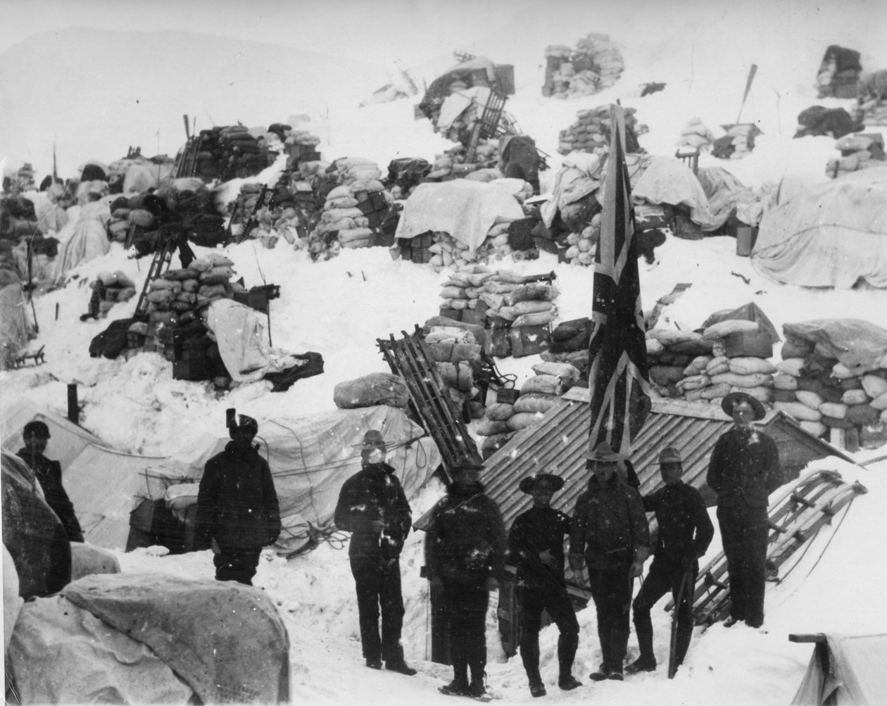 1898 年育空地区 / 克朗代克淘金热（黑白照片） 作者 美国摄影师