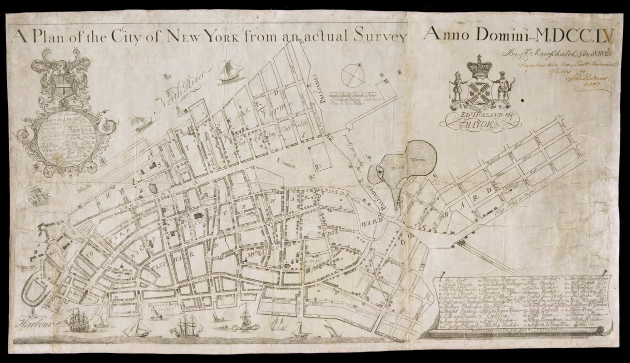 A Plan of the City of New York from an Actual Survey 作者 美国学校