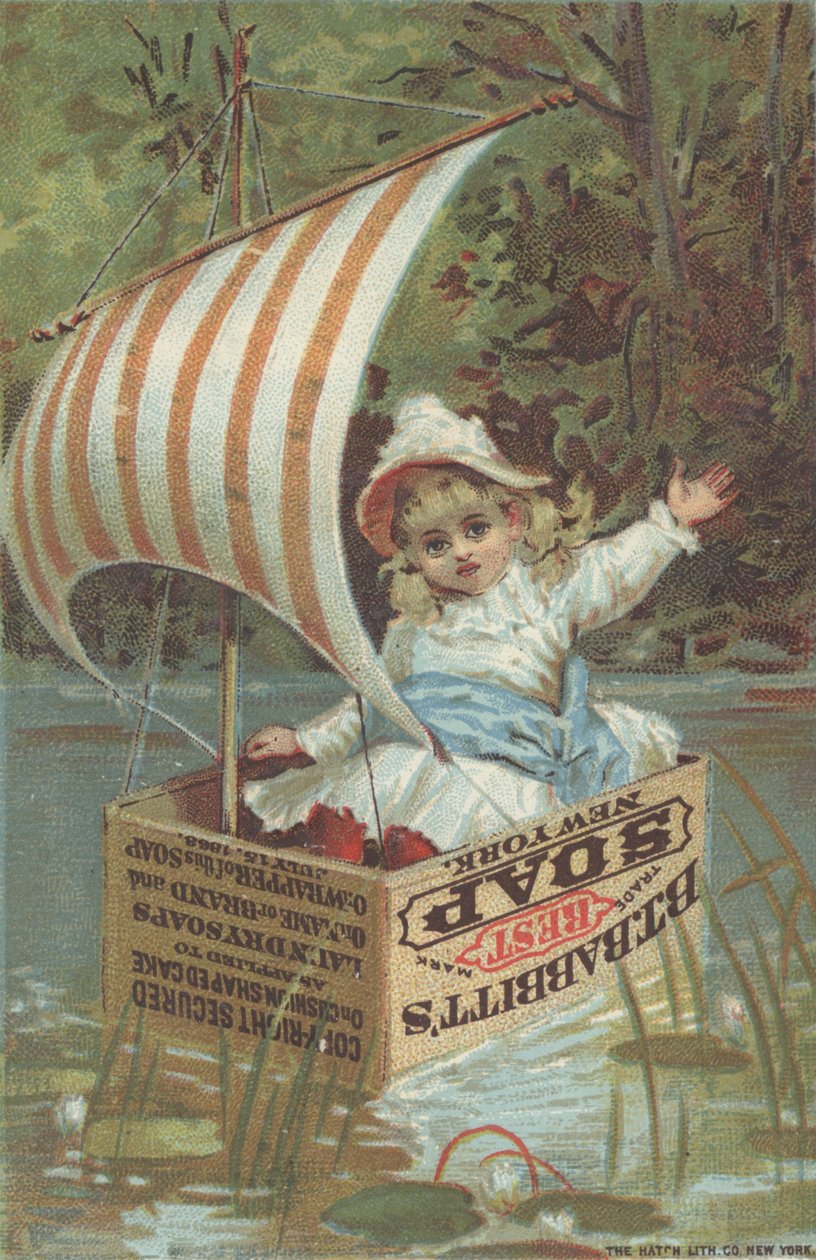Babbitts Best Soap的广告，1880年 作者 美国学校