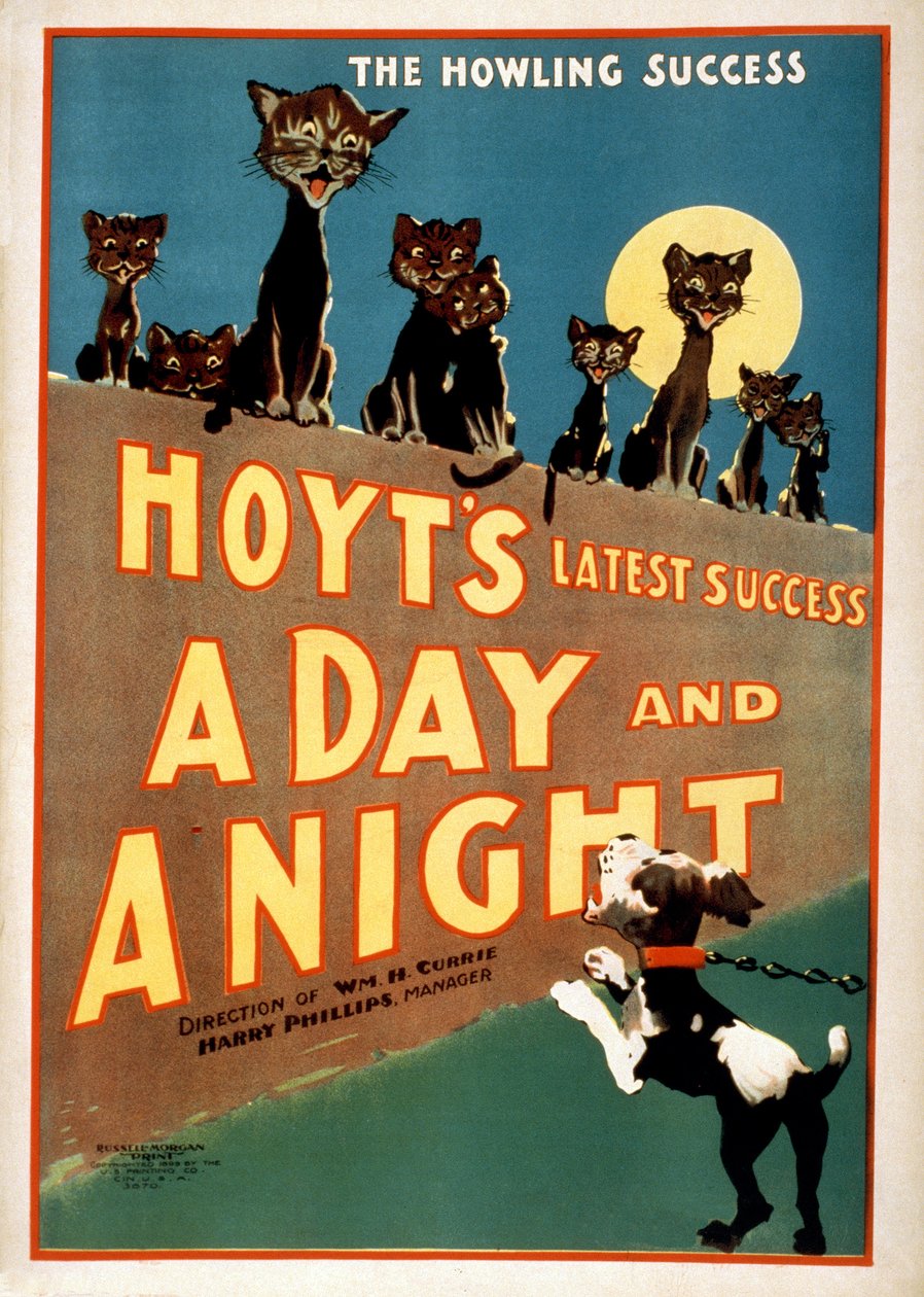 Charles Hoyts的广告A Day and a Night，pub.1899 作者 美国学校
