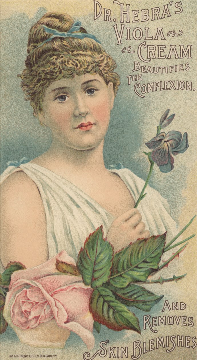 Hebras Viola Cream博士的广告，c.1897 作者 美国学校