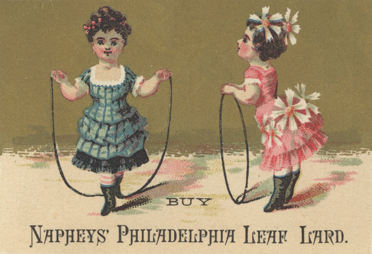 Napheys Philadelphia Leaf Lard的广告，1880年 作者 美国学校