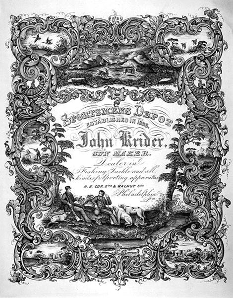 John Kreider的广告，枪支制造商，费城，约1860年（平板）。 作者 美国学校