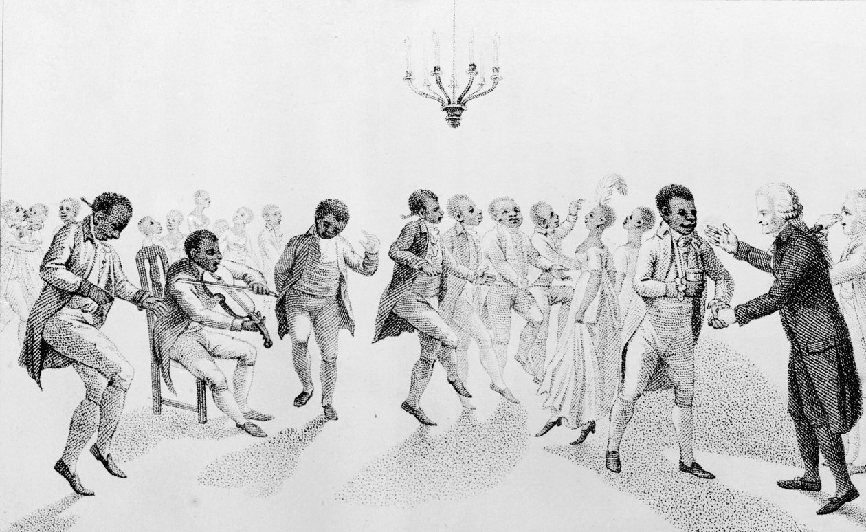 非洲裔美国人与The Echo州长约翰·汉考克（1737-93）在一起，与理查德·艾尔索普（1761-1815）1807年的其他诗歌合影 作者 美国学校