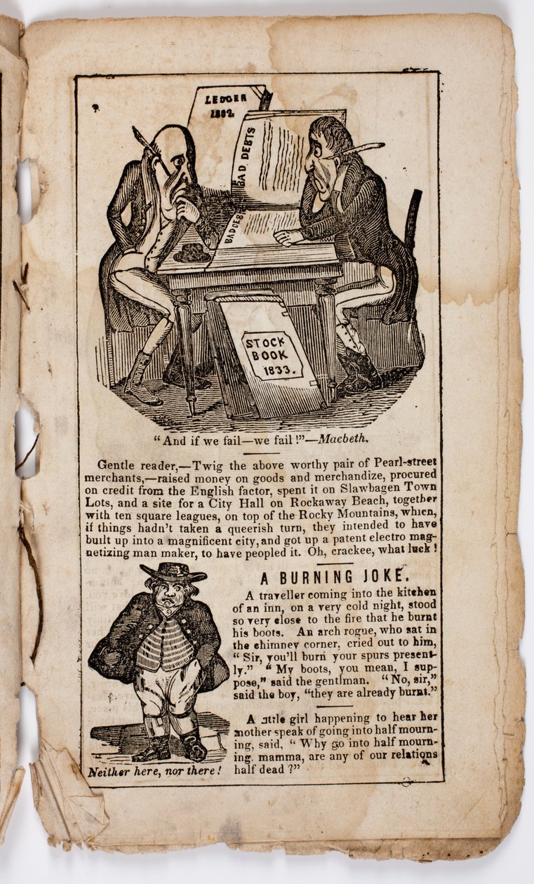 如果我们失败了 - 我们失败了！麦克白，第7页来自Eltons Comic All-my-nack，1838 作者 美国学校