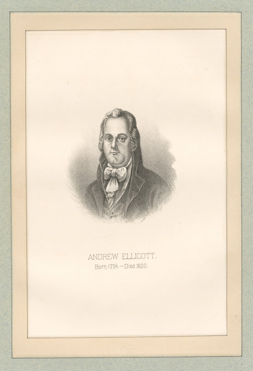 安德鲁·埃利科特（Andrew Ellicot），摘自约翰·本森·洛辛（John Benson Lossing）的《新国家...》 作者 美国学校