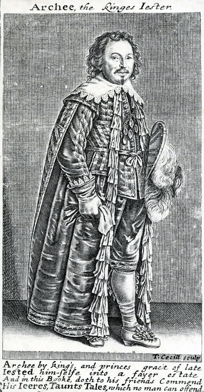 Archee，kinges jester，Archibald Armstrong的肖像，作者：Thomas Cecill，1639-1640 作者 美国学校