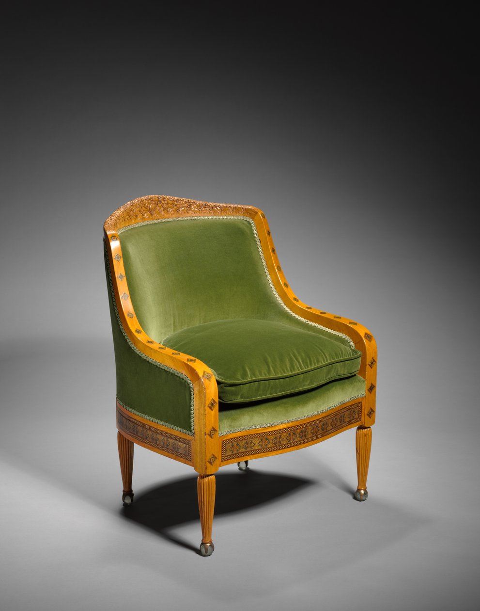 扶手椅，由美国蒂芙尼工作室设计，约1890年 作者 美国学校