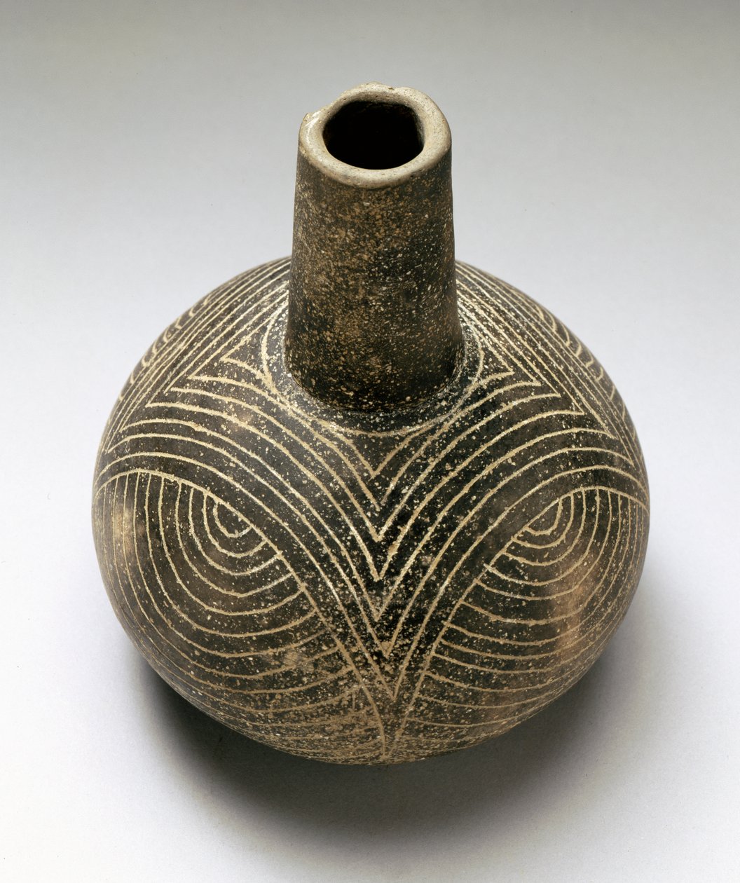 瓶Baily刻，Caddoan，1200-1500（陶瓷） 作者 美国学校