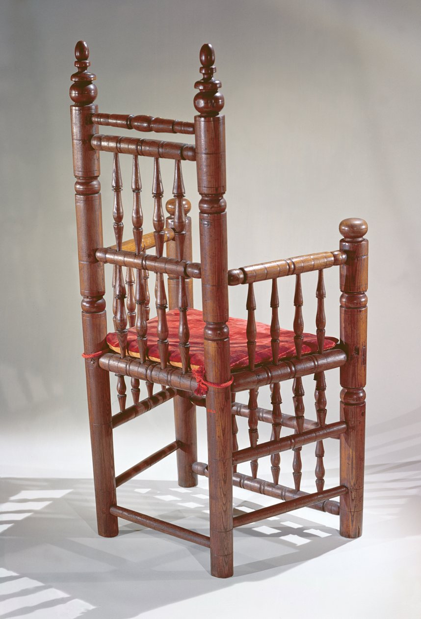 布鲁斯特椅（木材和纺织品） 作者 美国学校
