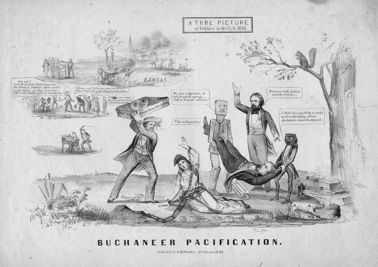 Buchaneer安抚;由纽约EH Fletcher出版，c.1856 作者 美国学校