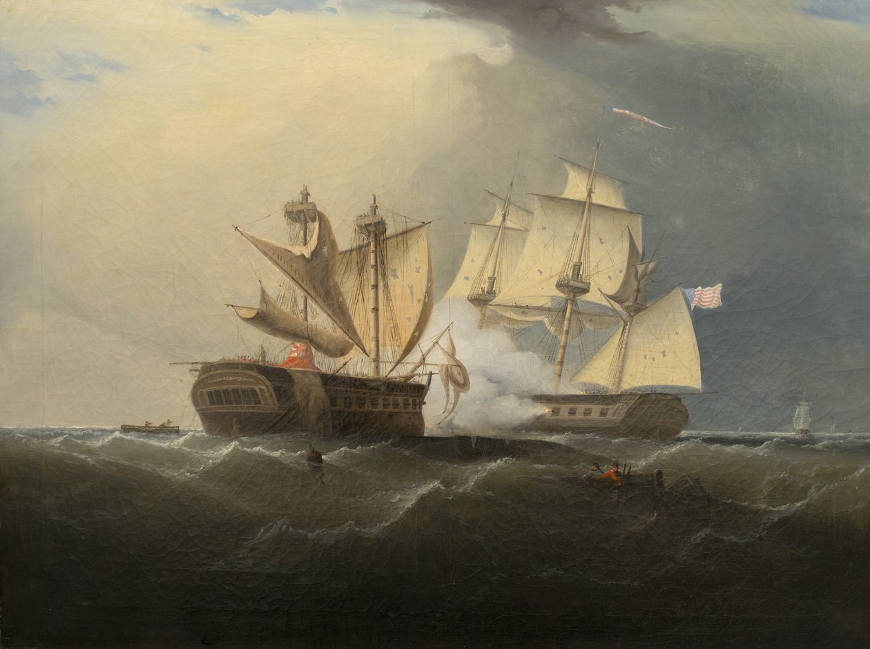 在1813年托马斯·伯奇之后，由美国护卫舰美国捕获HMS马其顿人 作者 美国学校