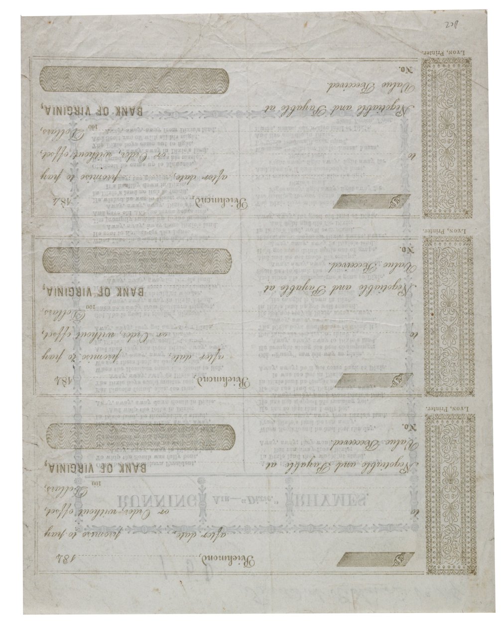 1861年，迪克西在一张纸上打印 作者 美国学校