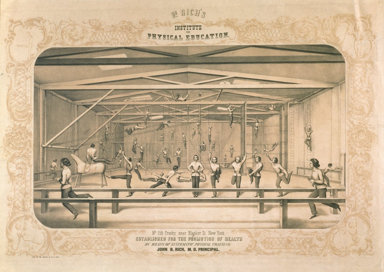Richs博士体育教育学院，雕刻和酒吧。由Wm。纽约Endicott＆Co，1850年 作者 美国学校