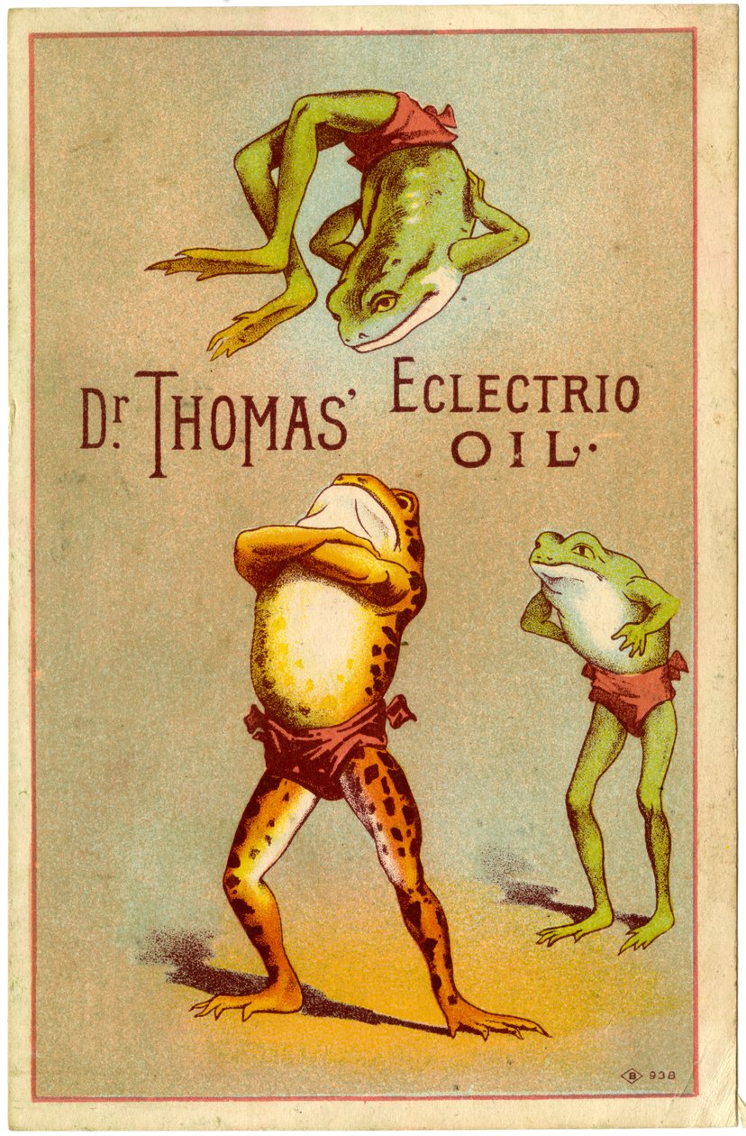 托马斯博士“Eclectric Oil！[交易卡]，c.1880-1910 作者 美国学校