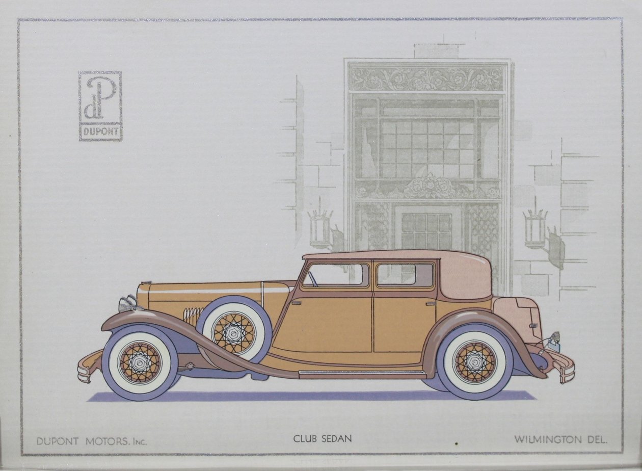 杜邦汽车：俱乐部轿车，1921年 作者 美国学校